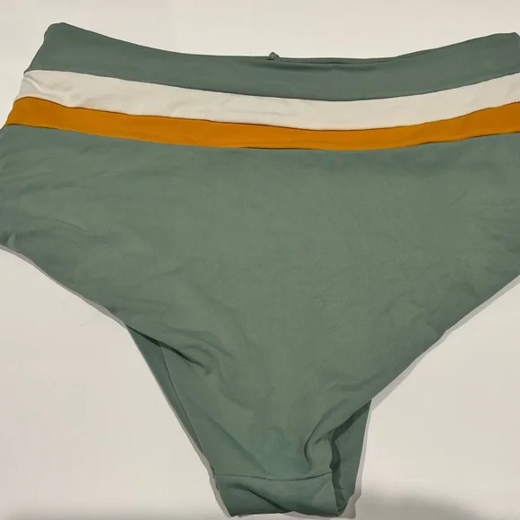 L Space Color Block Rebel Stripe Portia Bottom Women's Size M - Picture 3 of 4